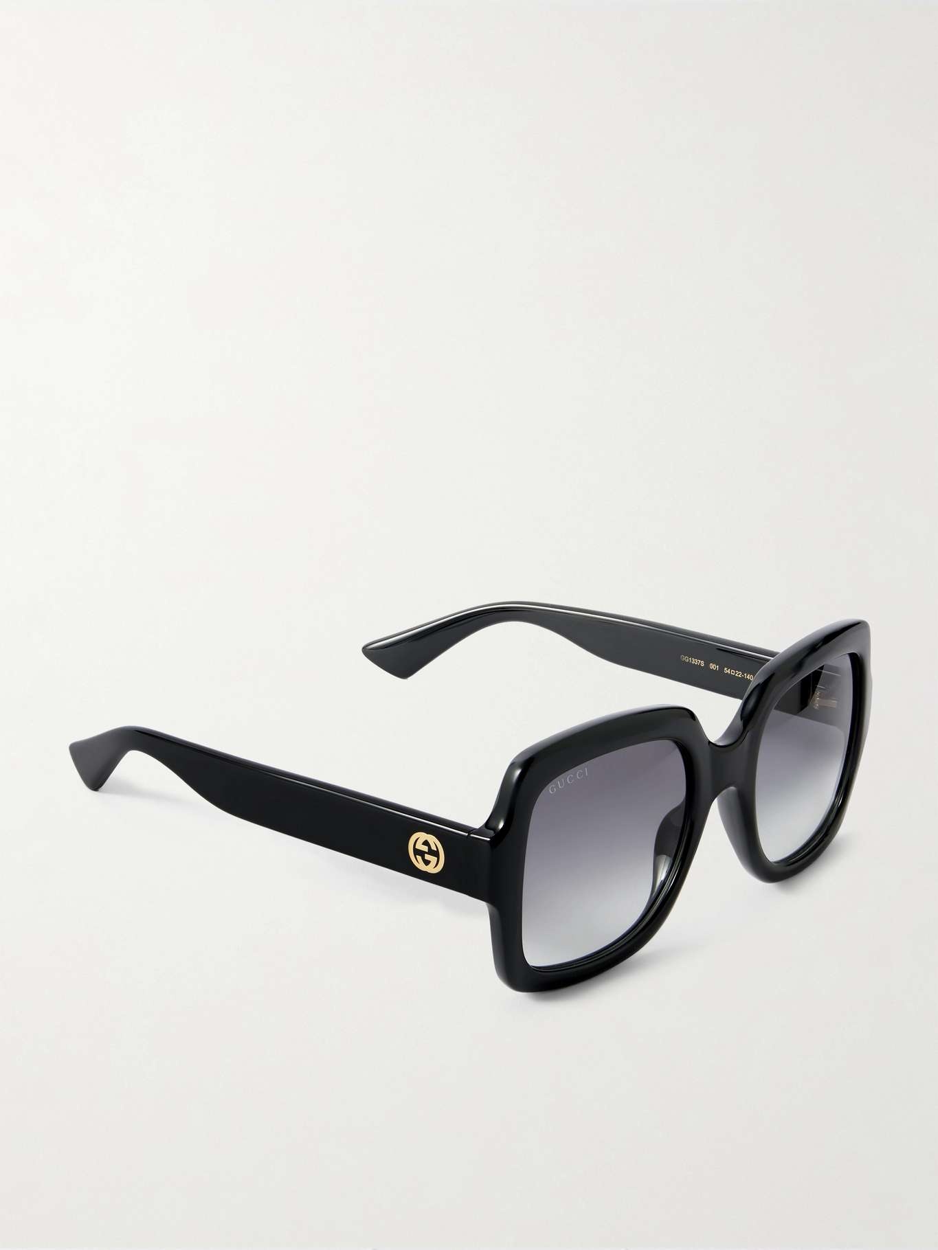 Square-frame acetate sunglasses Black - 3