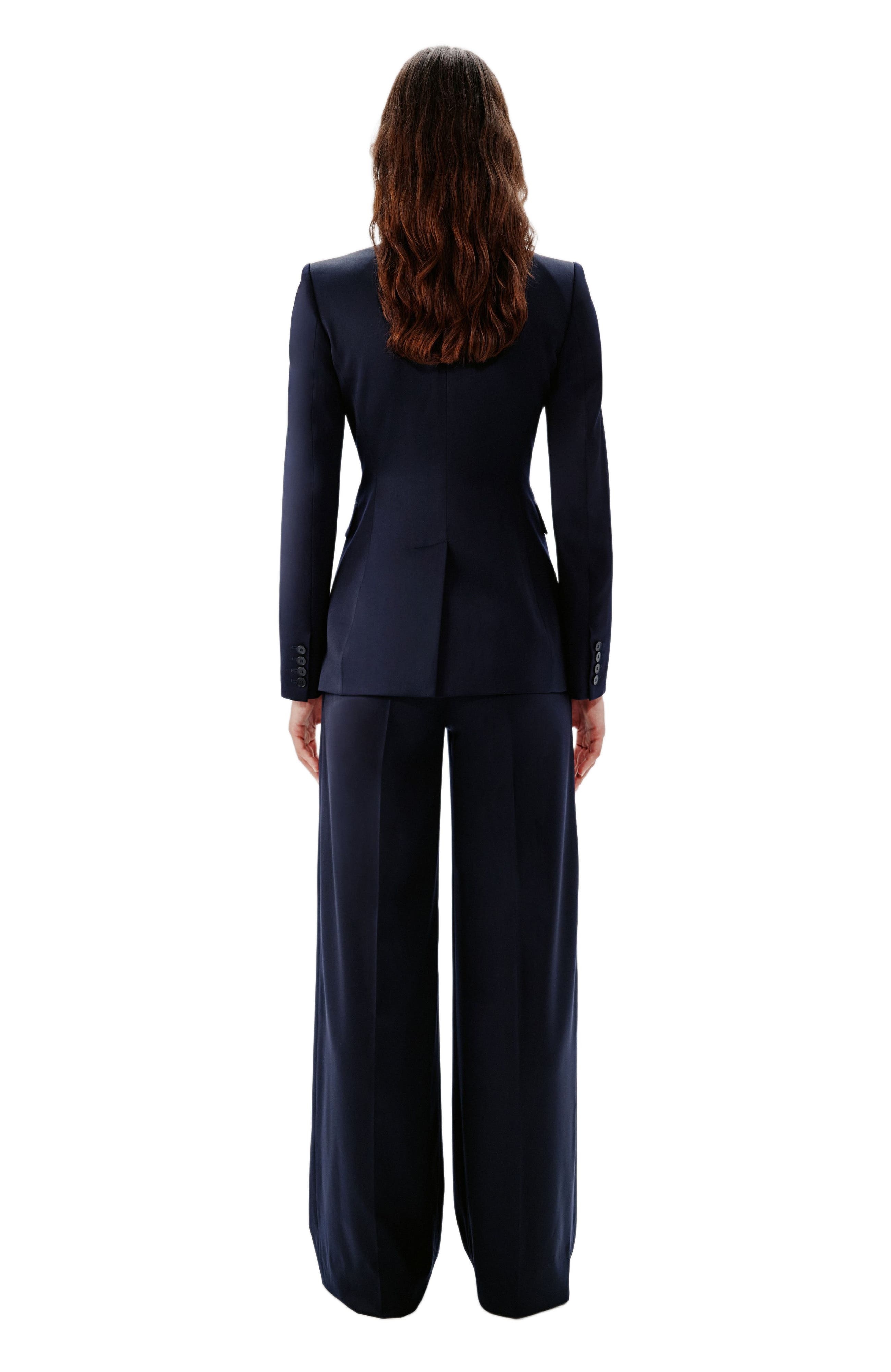 Another Tomorrow SEAMED WAIST JACKET in Navy at Nordstrom - 4