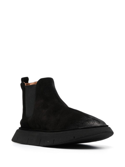 Marsèll suede round-toe slip-on boots outlook