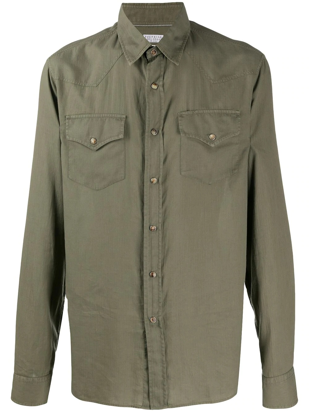 two-pocket long-sleeved shirt  - 1