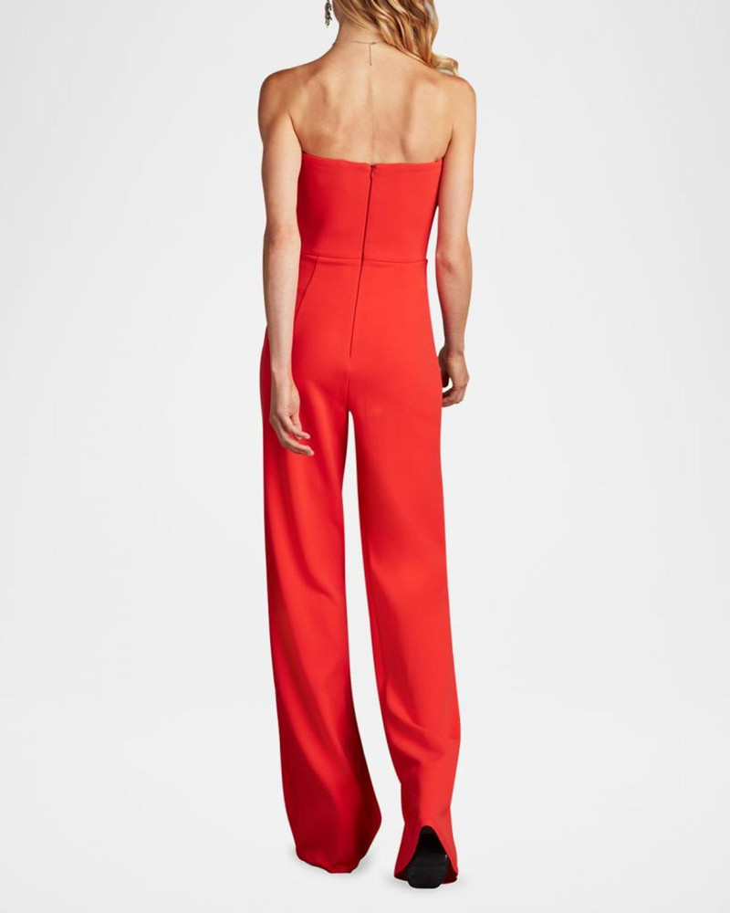 Strapless Twist-Front Crepe Jumpsuit 3