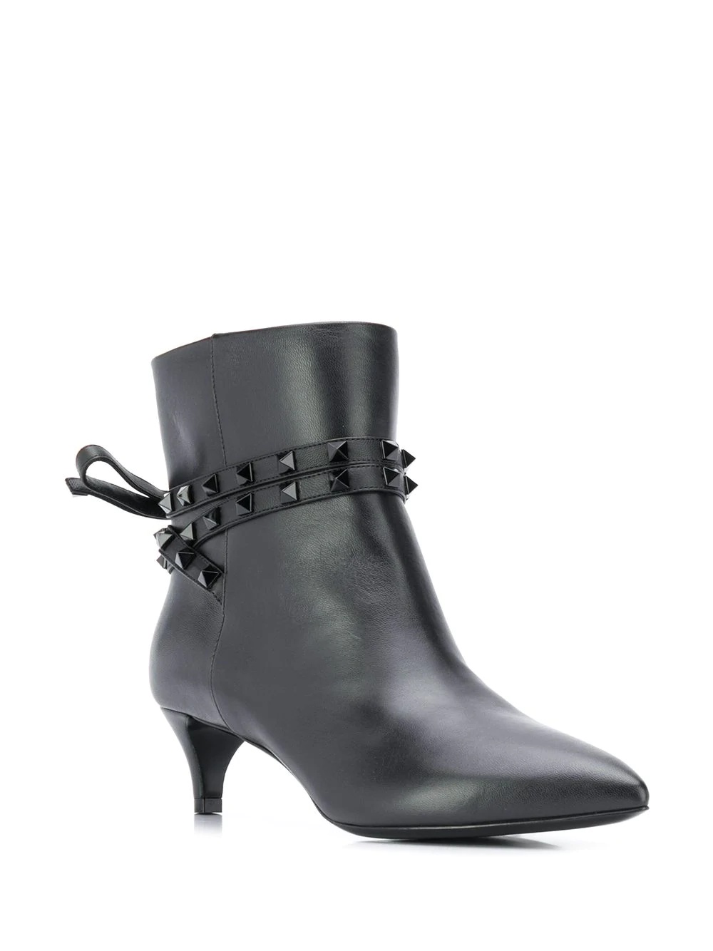 Rockstud leather ankle boots - 2