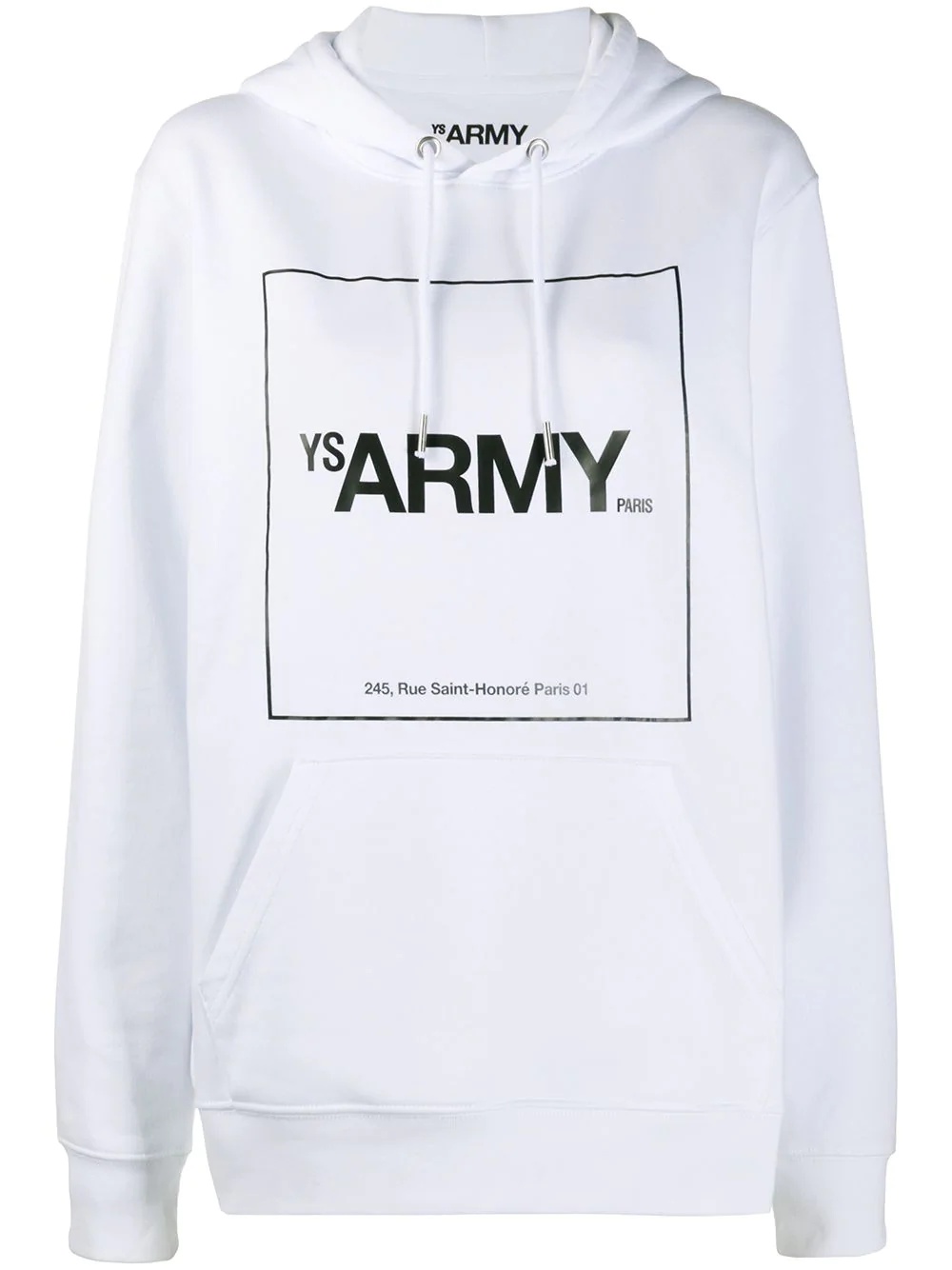 graphic-print long-sleeved hoodie - 1