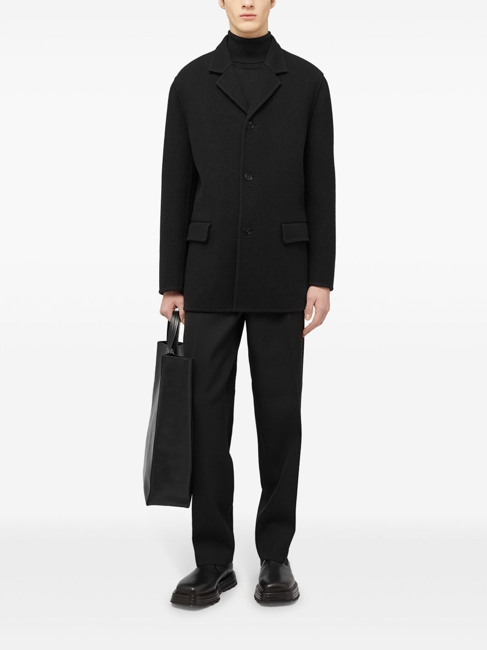 straight-leg wool trousers - 2