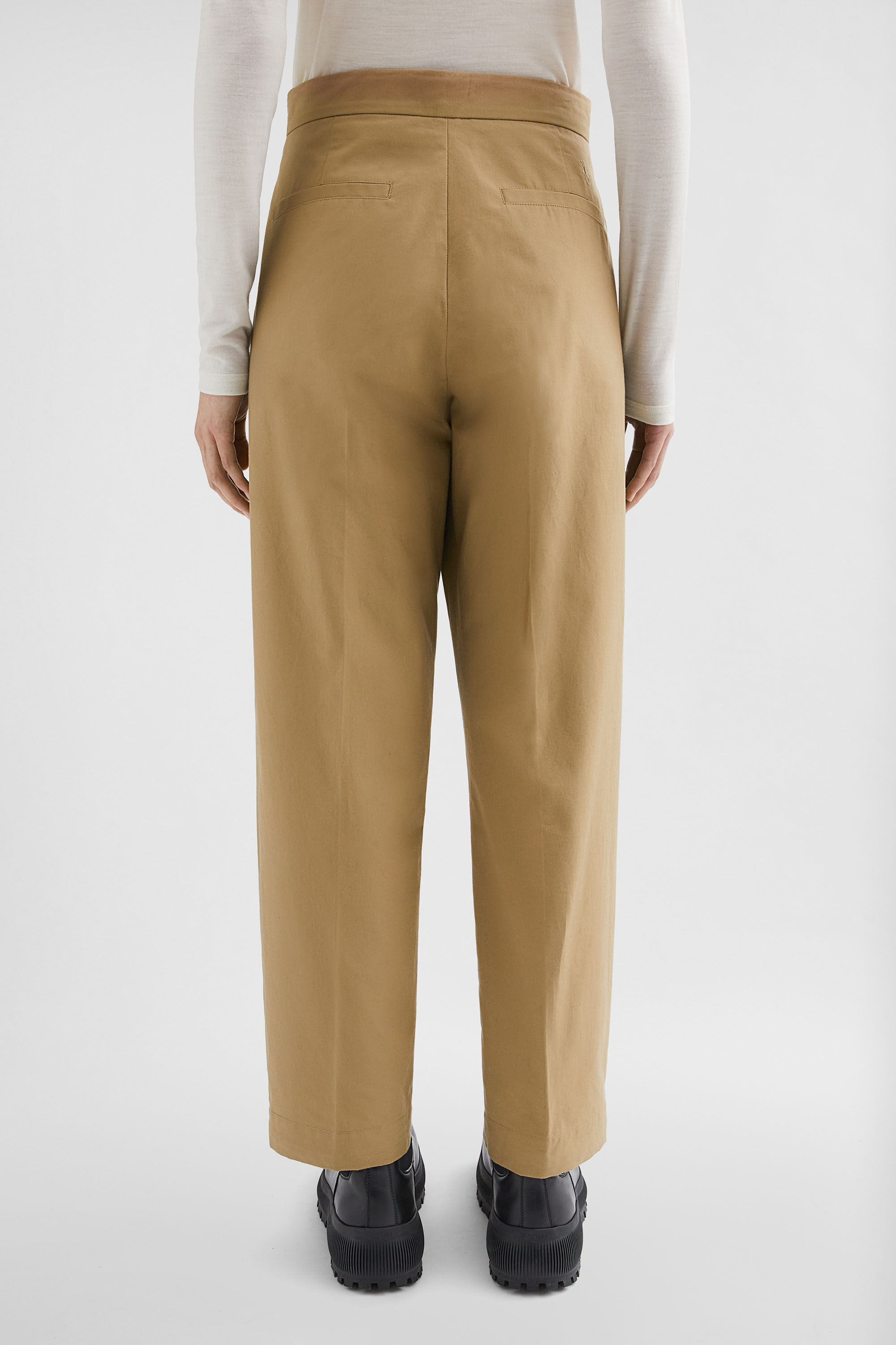 Cotton Tapered Trousers - 4