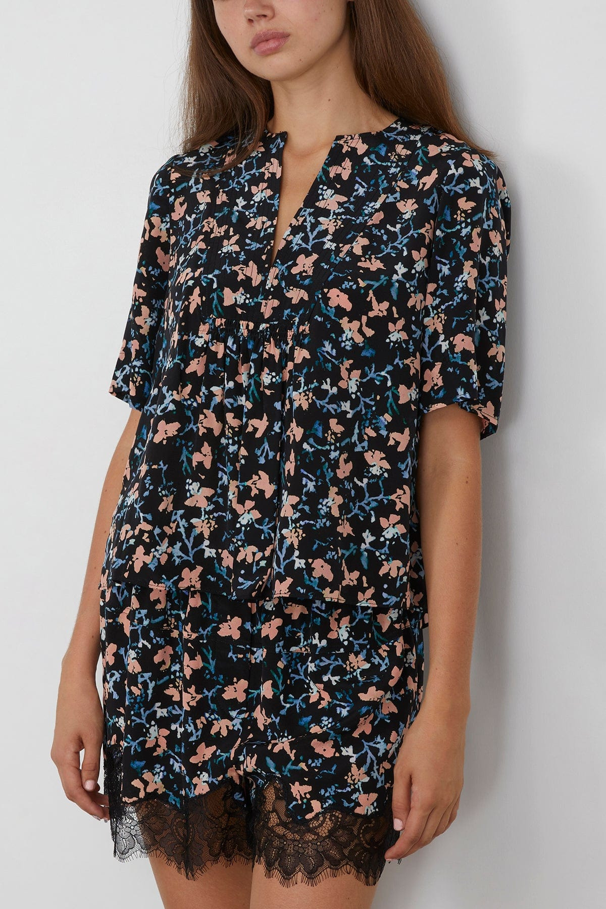 Calla Short Sleeve Top in Nocturne - 3
