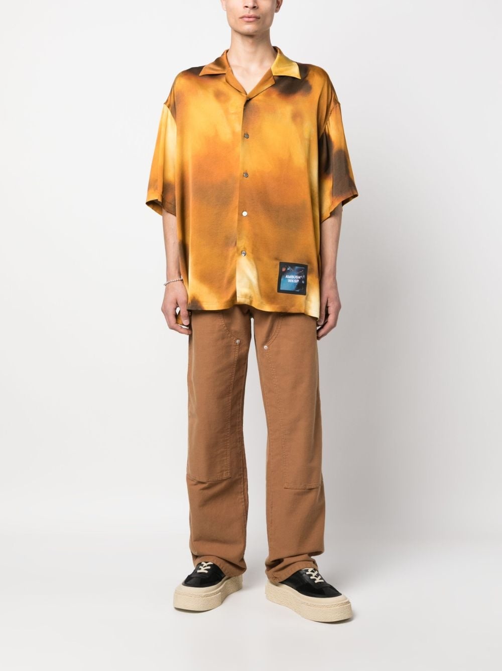 short-sleeved bowling shirt - 2
