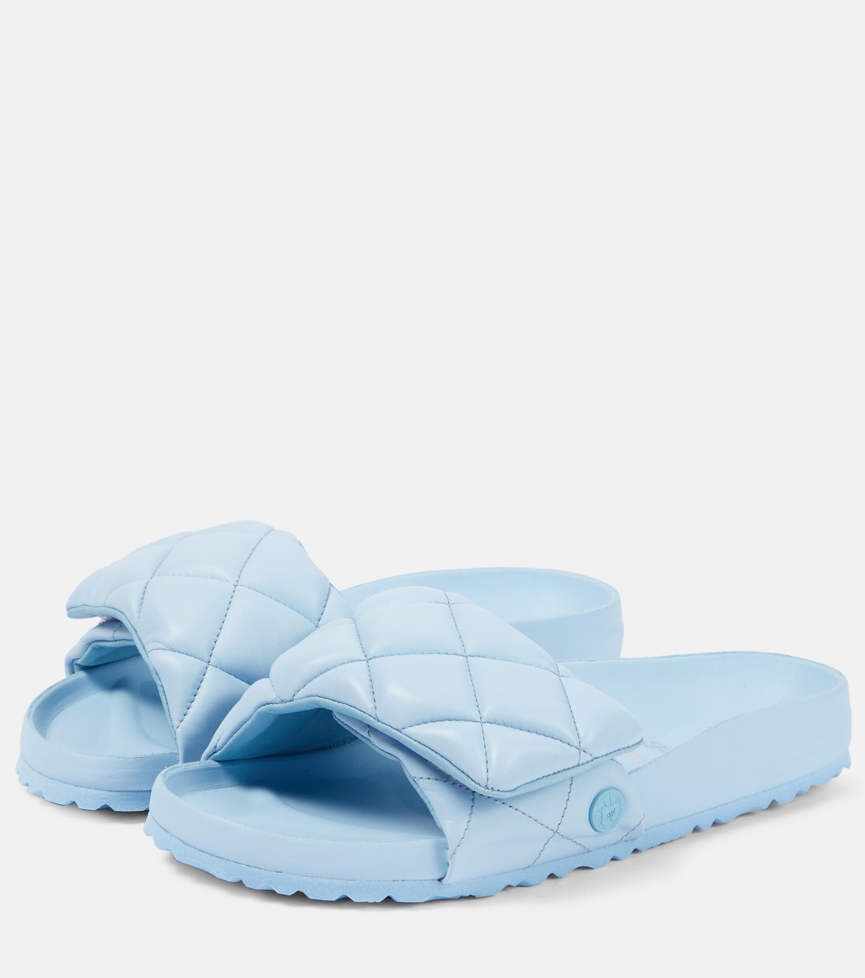 Sylt quilted leather slides - 5