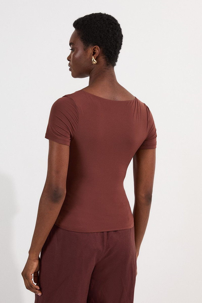 Contour Jersey Short Sleeve Scoop Neck Top 5