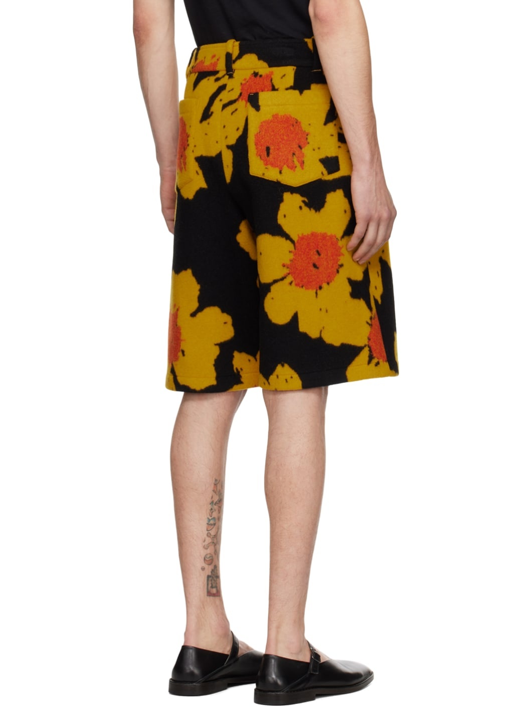 Black & Yellow Senna Shorts - 3