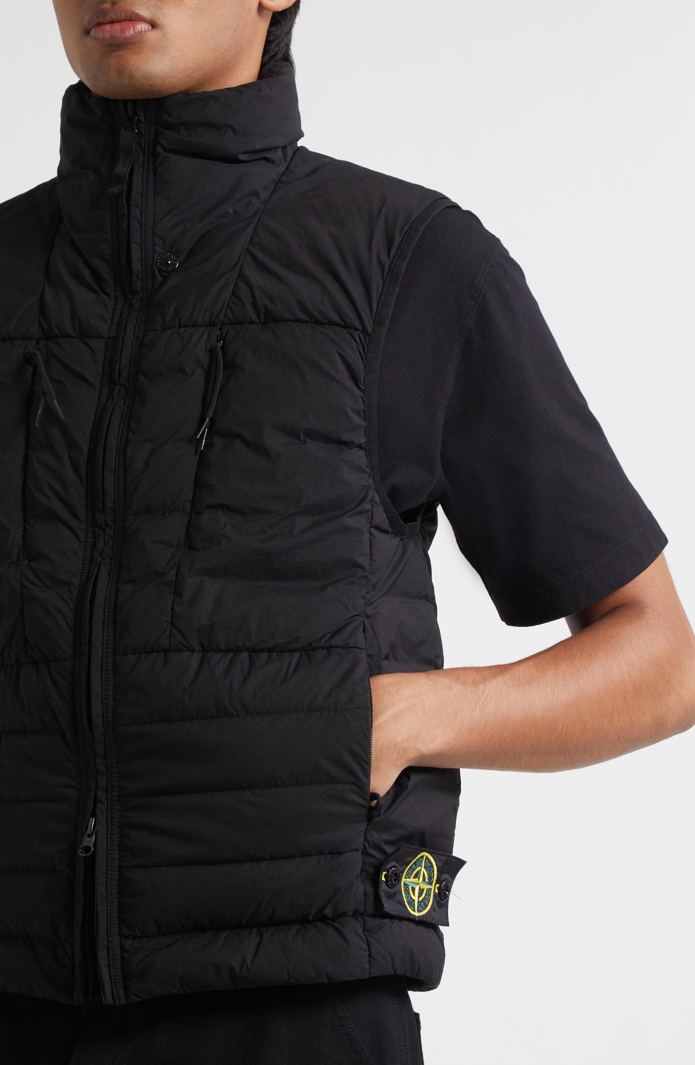 Stone Island Down Puffer Vest in V0029 Black at Nordstrom - 4