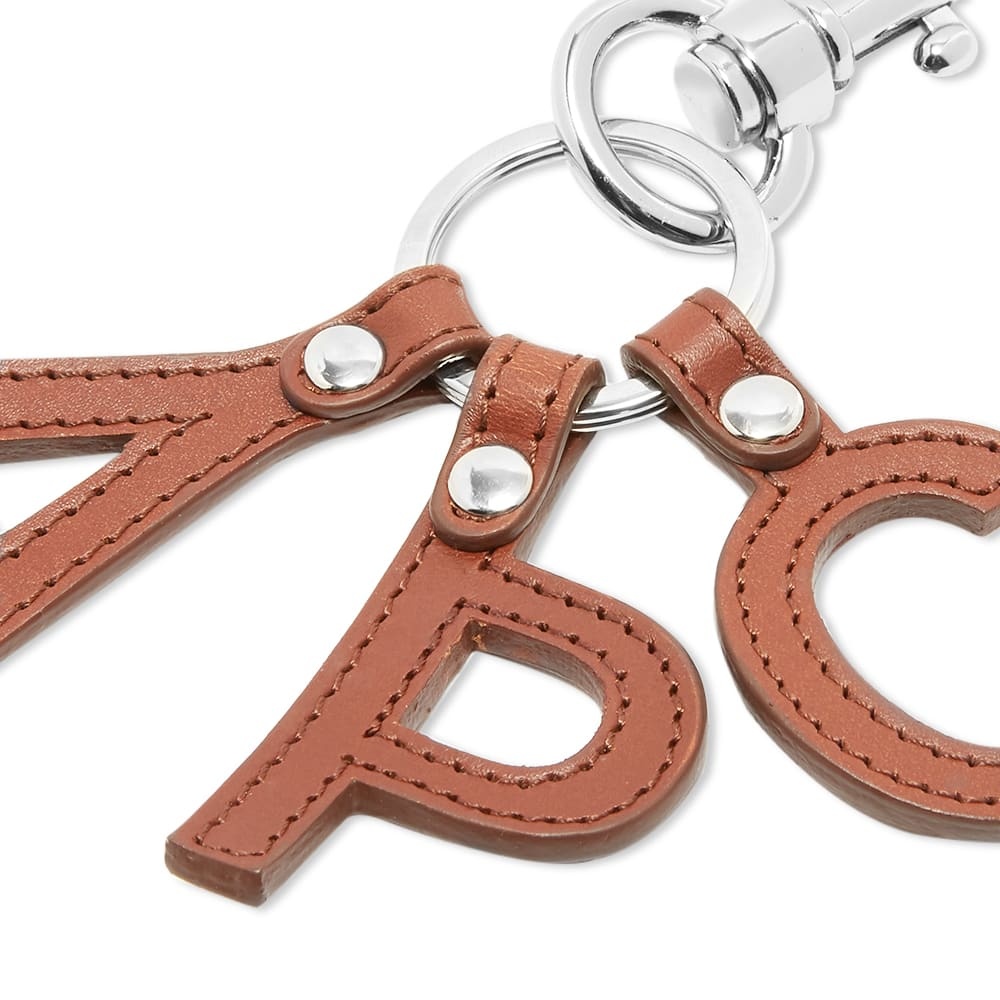 A.P.C. Letters Logo Key Ring - 2