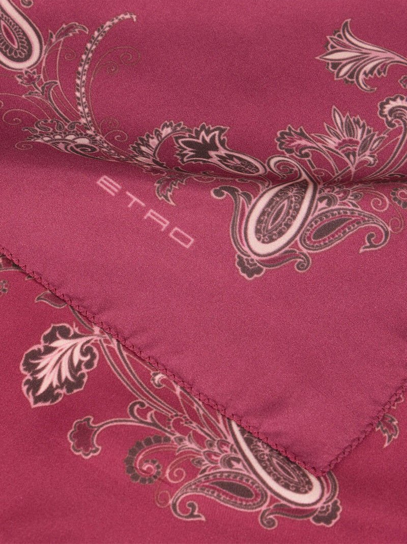 Etro PRINTED SILK POCKET SQUARE outlook