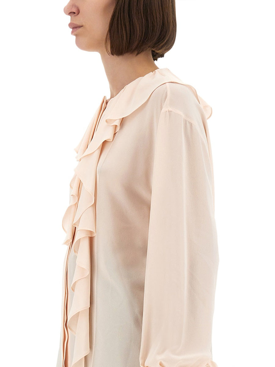 Alexander Mcqueen Women Shirt With Ruffles - 4