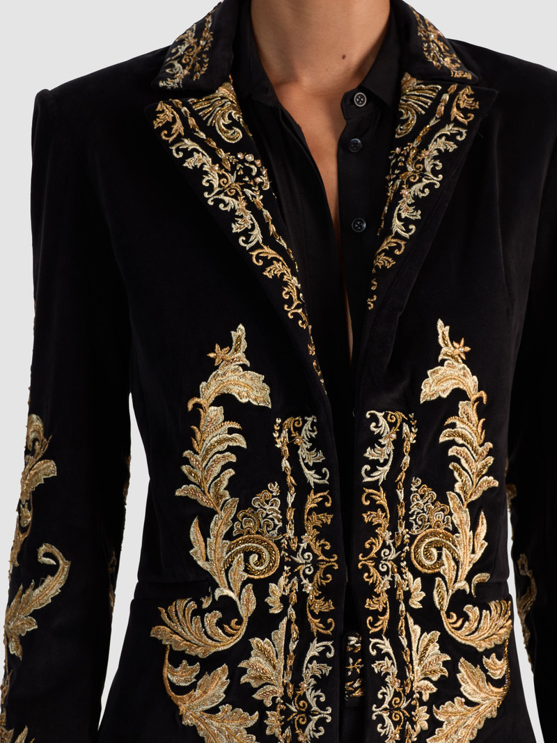 MACEY EMBROIDERED LONG BLAZER 5