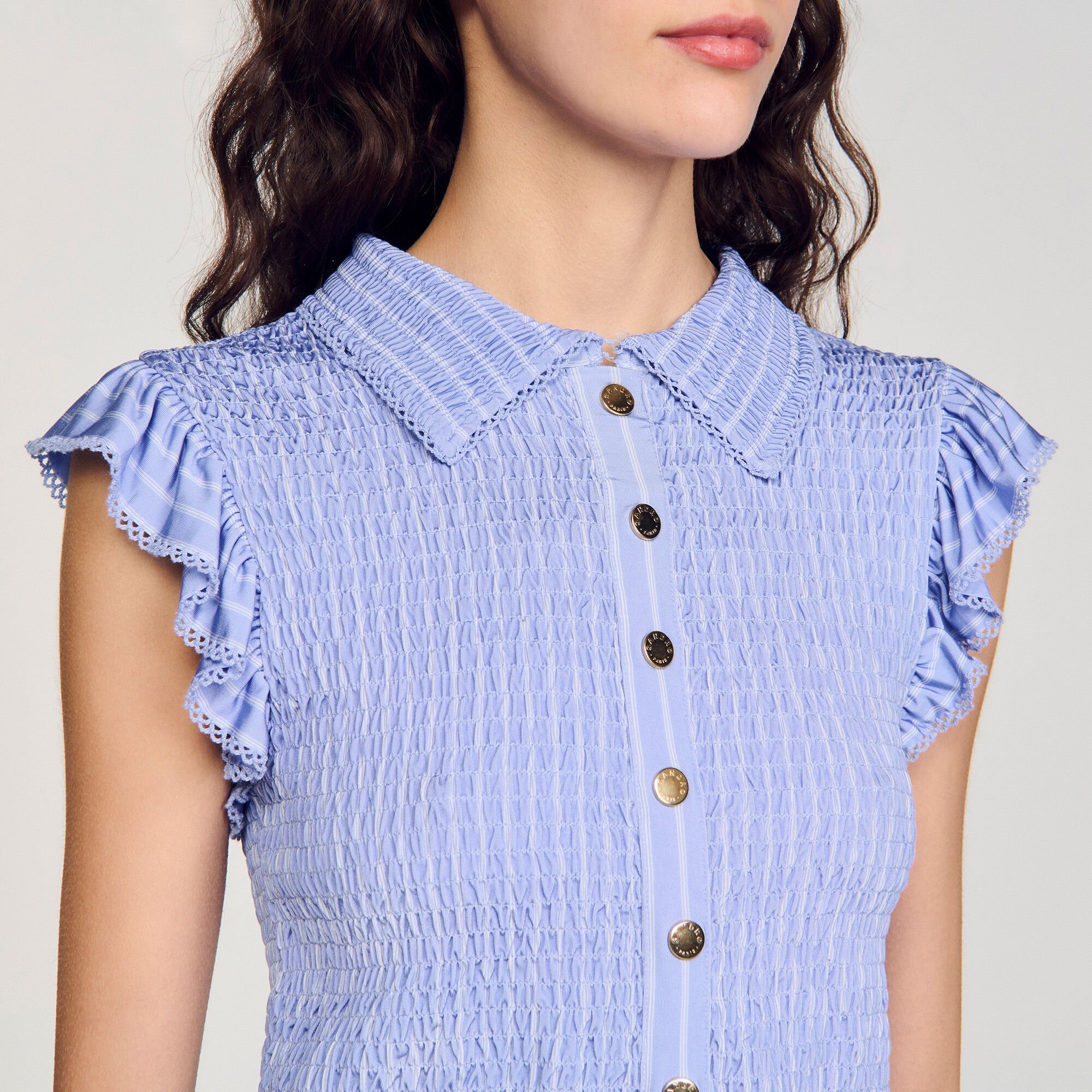 STRIPED SMOCKED T-SHIRT - 3