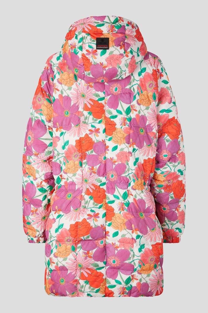 Yama Quilted coat in Violet/Pink - 9