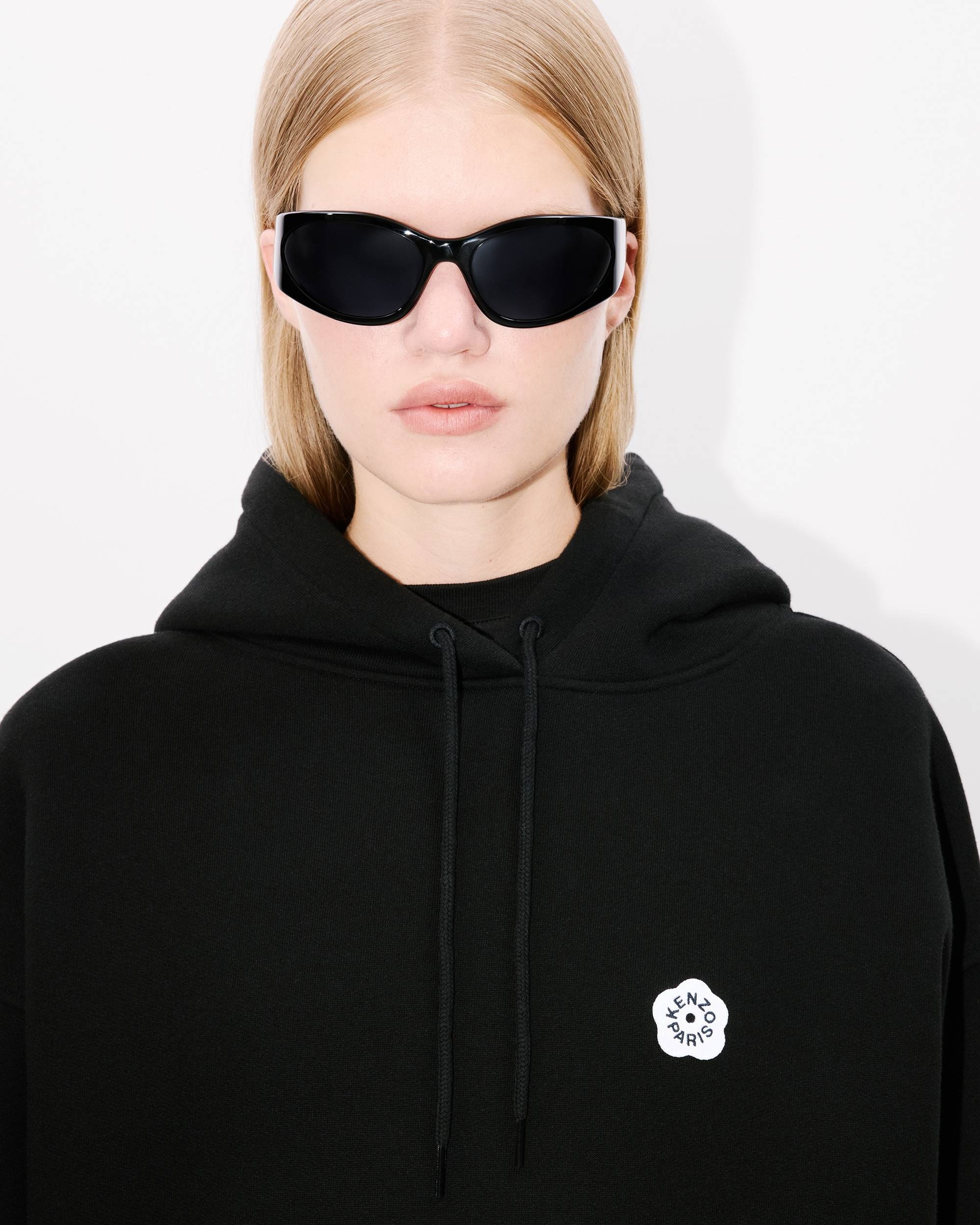 'Boke Flower 2.0' embroidered oversized hoodie in cotton - 6