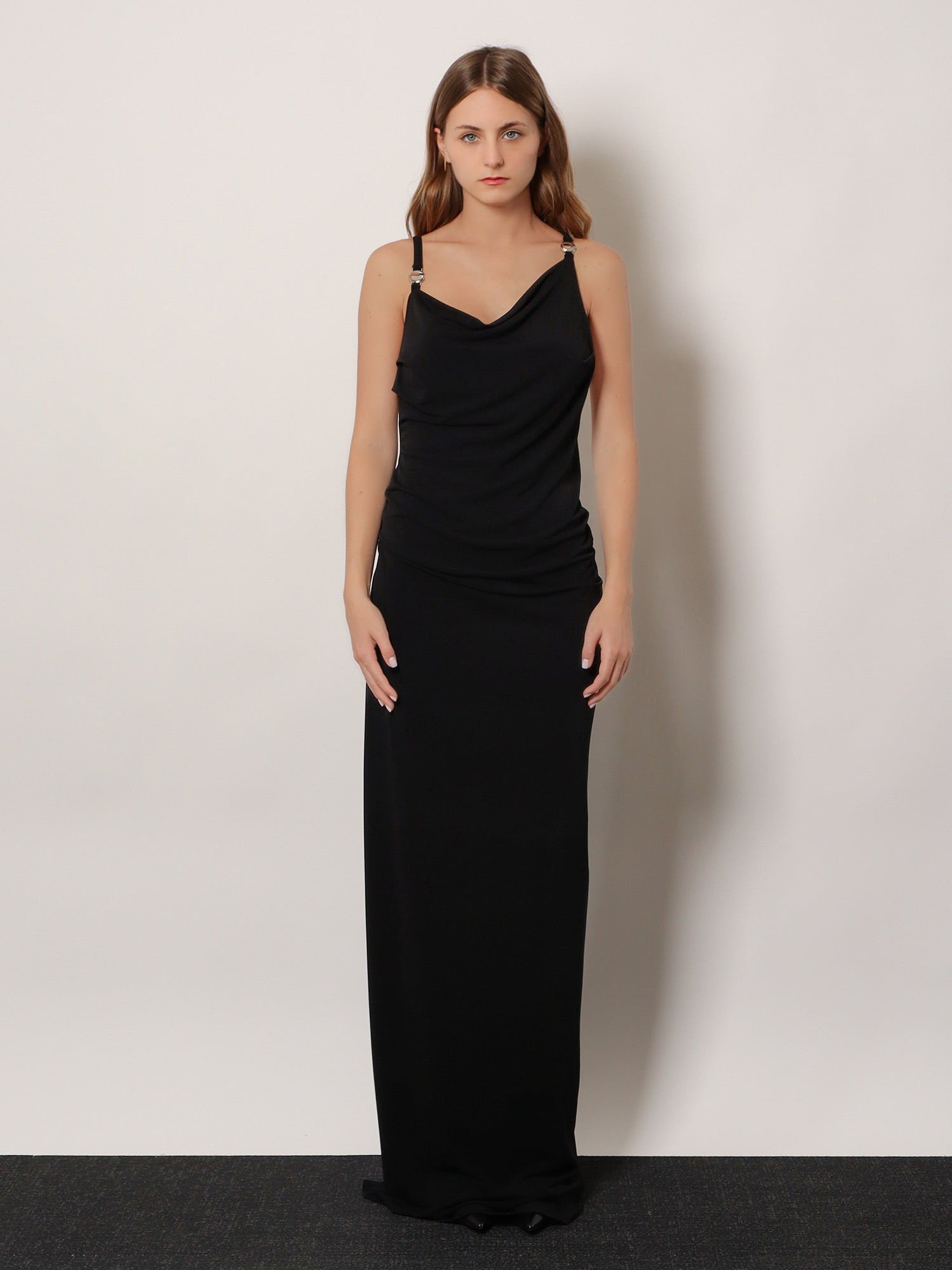 Stretch Fabric Long Dress - 3