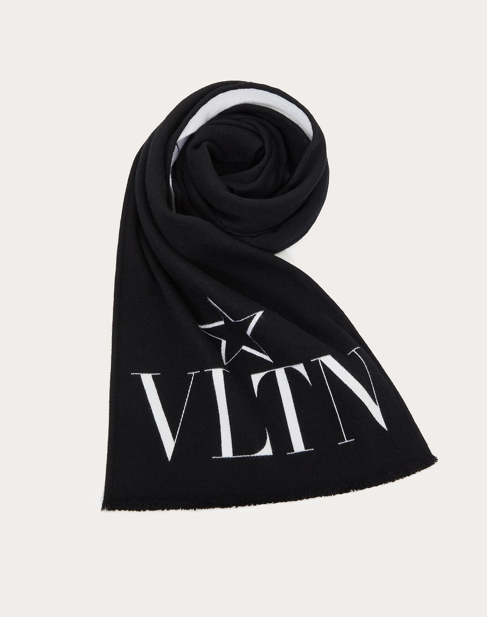 VLTN STAR Scarf in Wool and Silk - 1