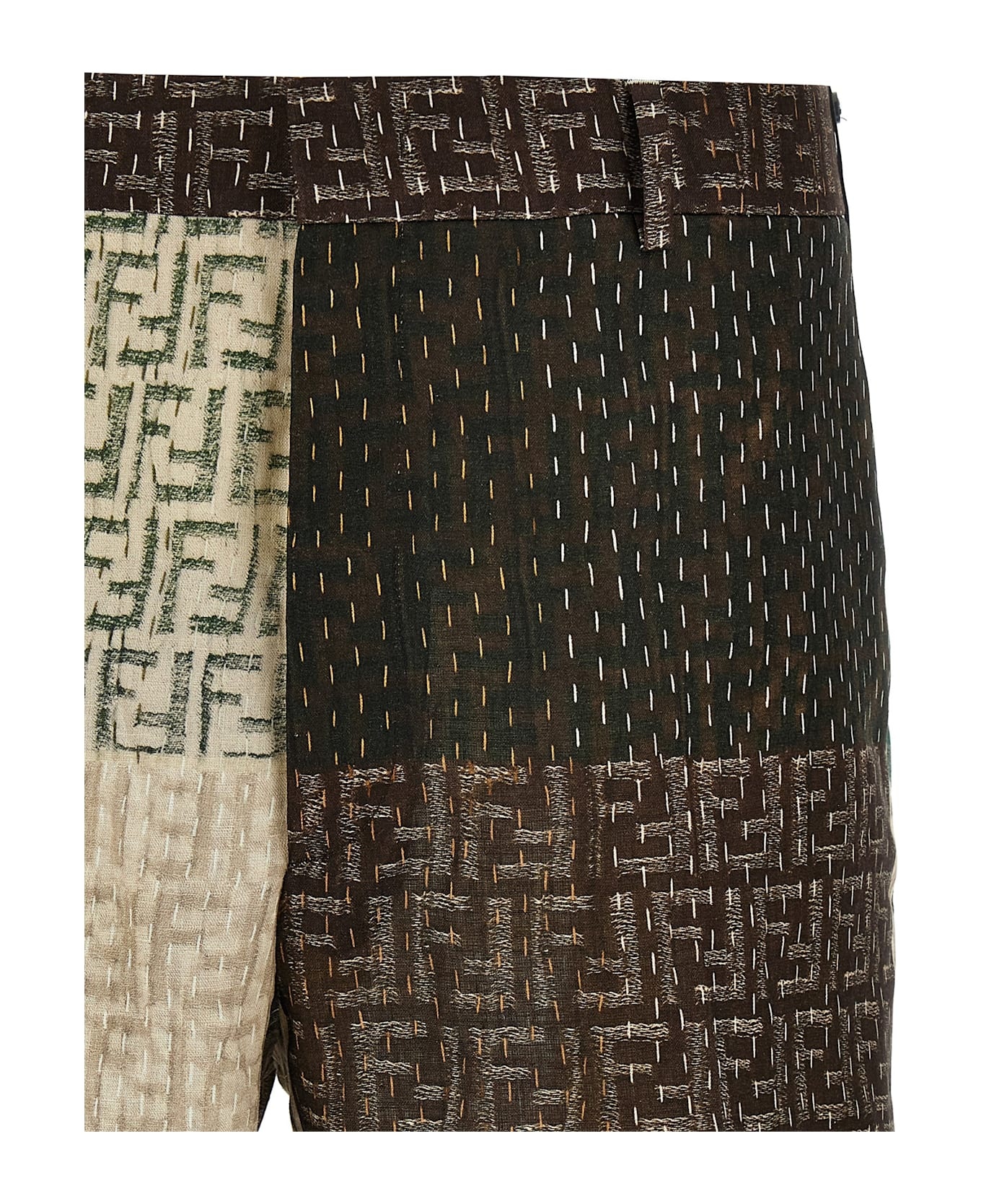 Patchwork Bermuda Shorts - 3