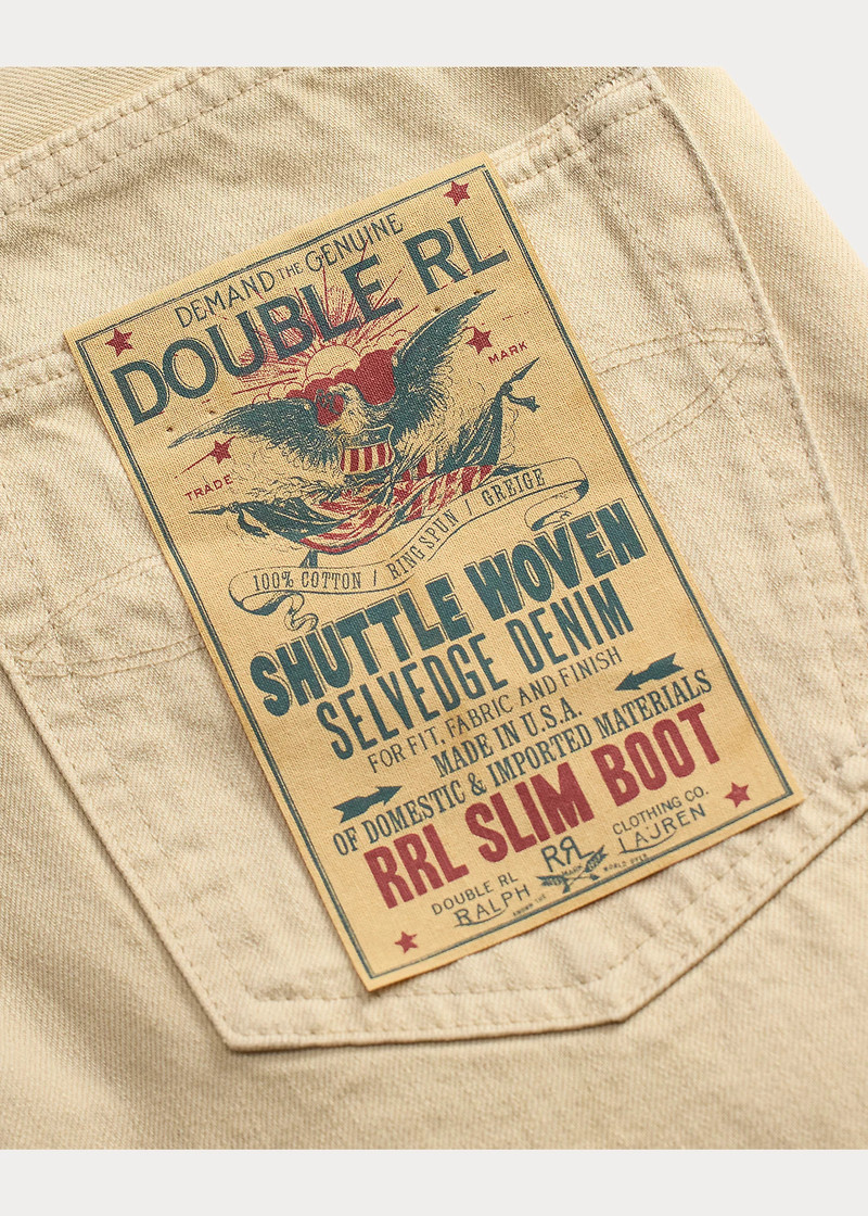 Slim Boot Cream Selvedge Jean 3