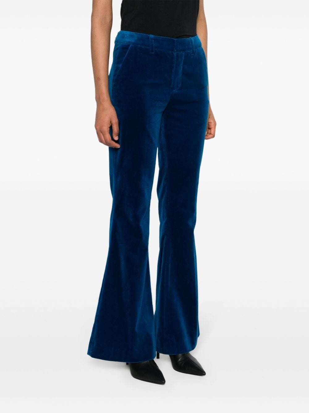 flared velvet trousers - 3