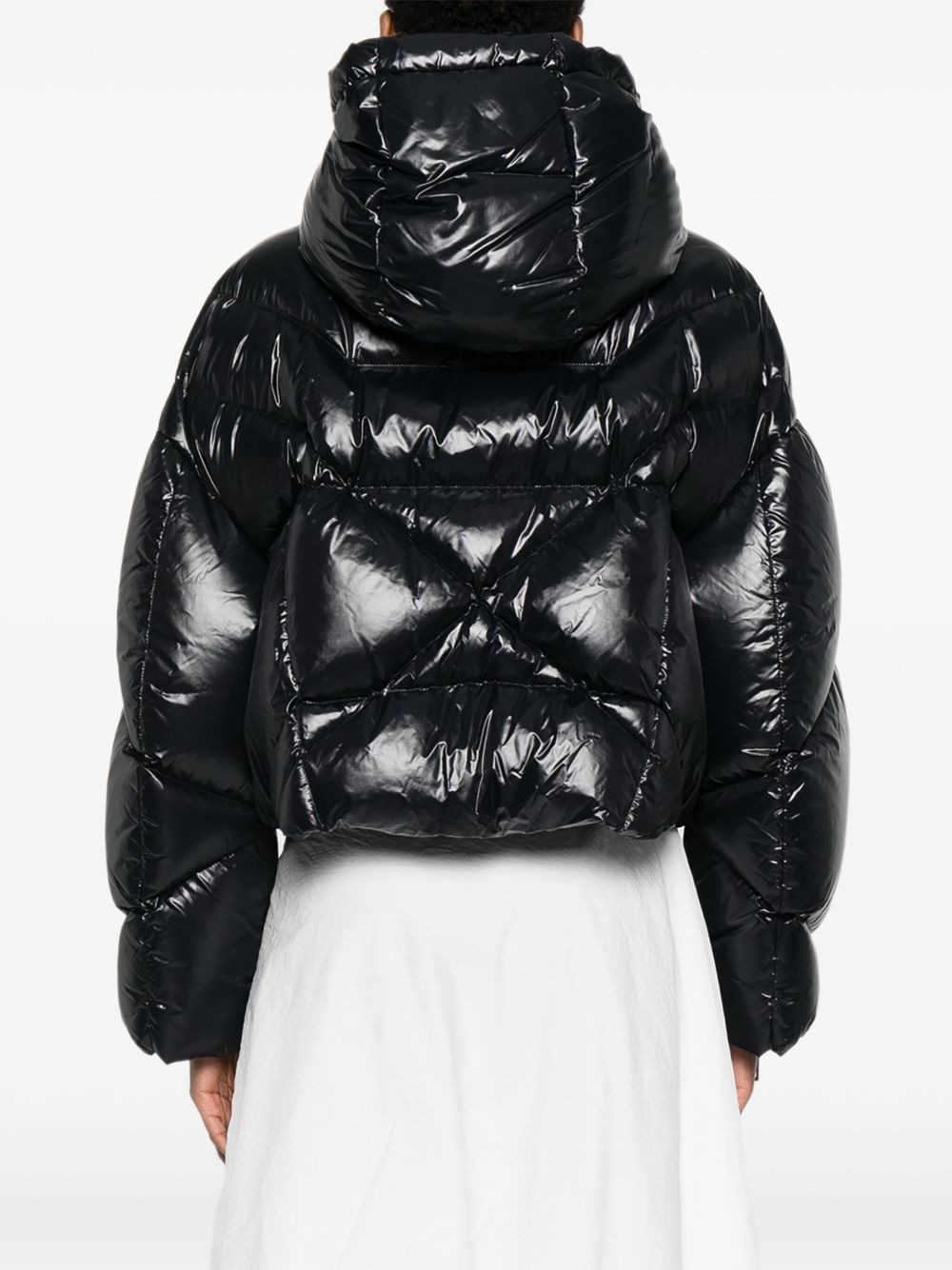 quilted-hooded puffer jacket - 4