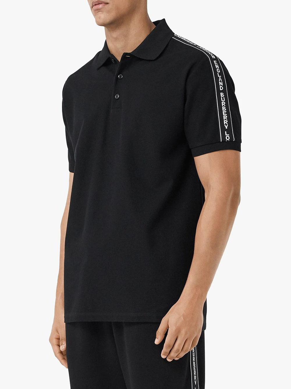 Monogram Motif Cotton Piqué Polo Shirt - 3