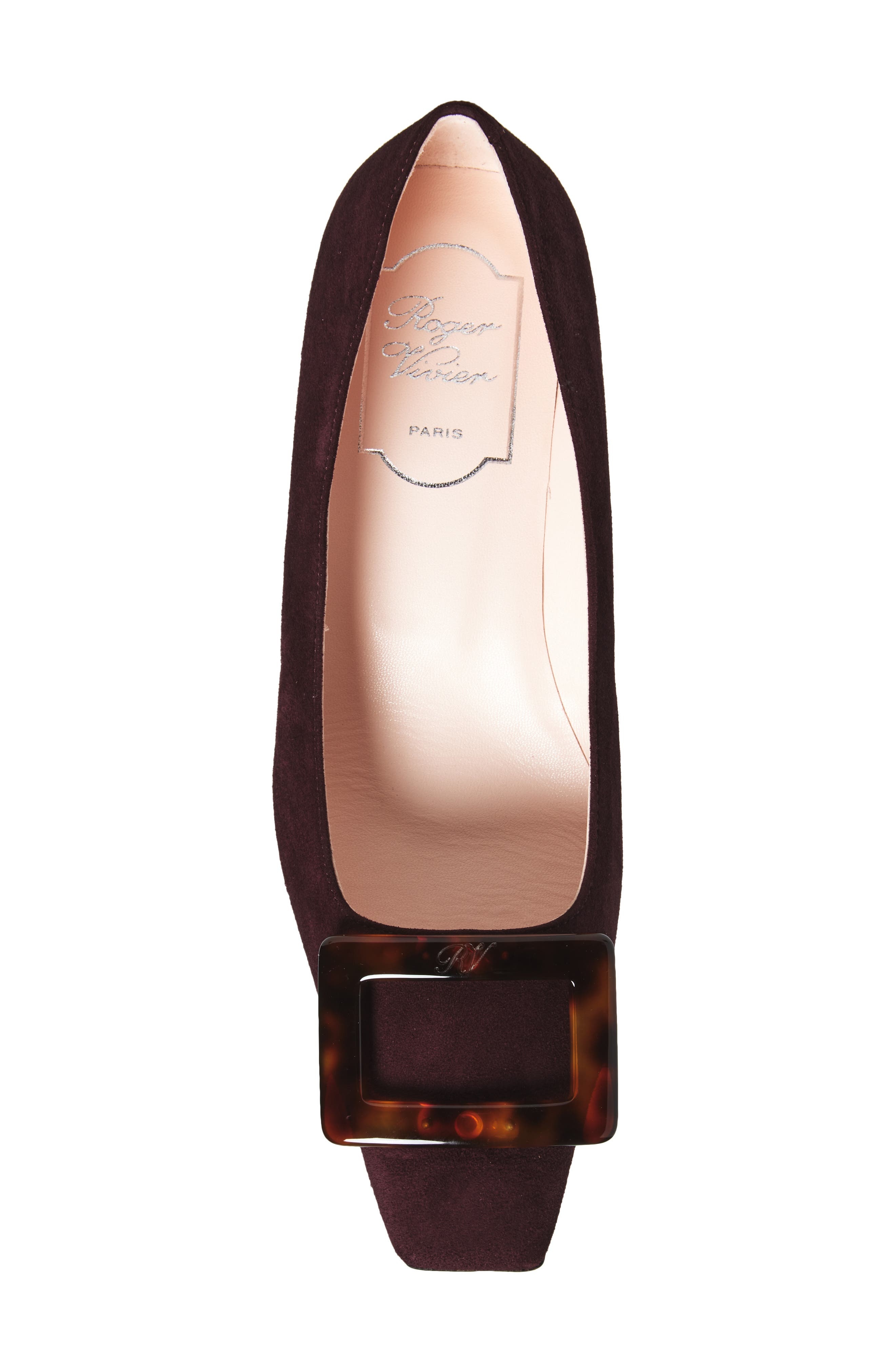 Roger Vivier Belle Vivier Block Heel Pump in Kraft Chiaro at Nordstrom - 5