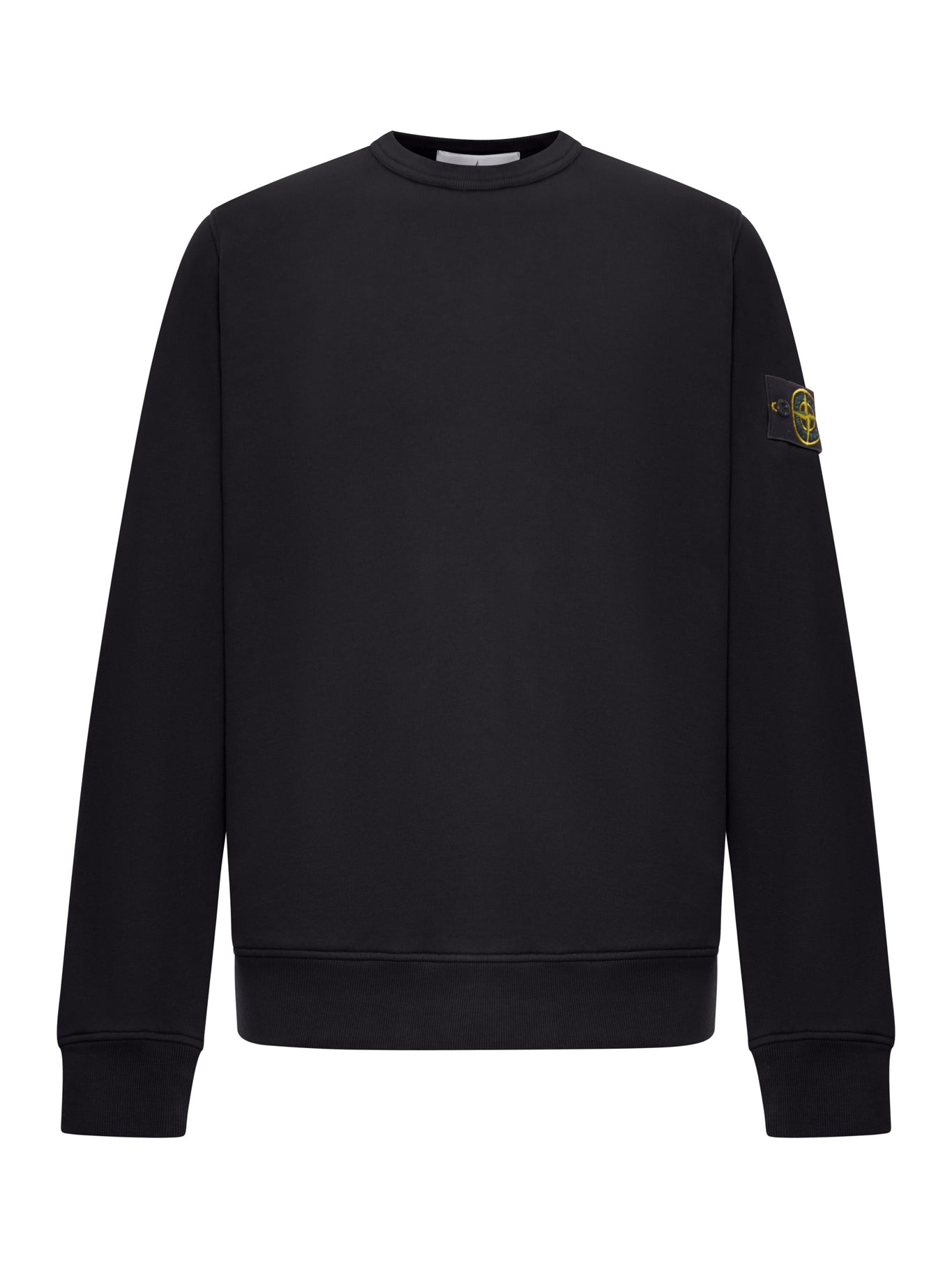 CREWNECK COTTON SWEATSHIRT WITH COMPASS LOGO - 1