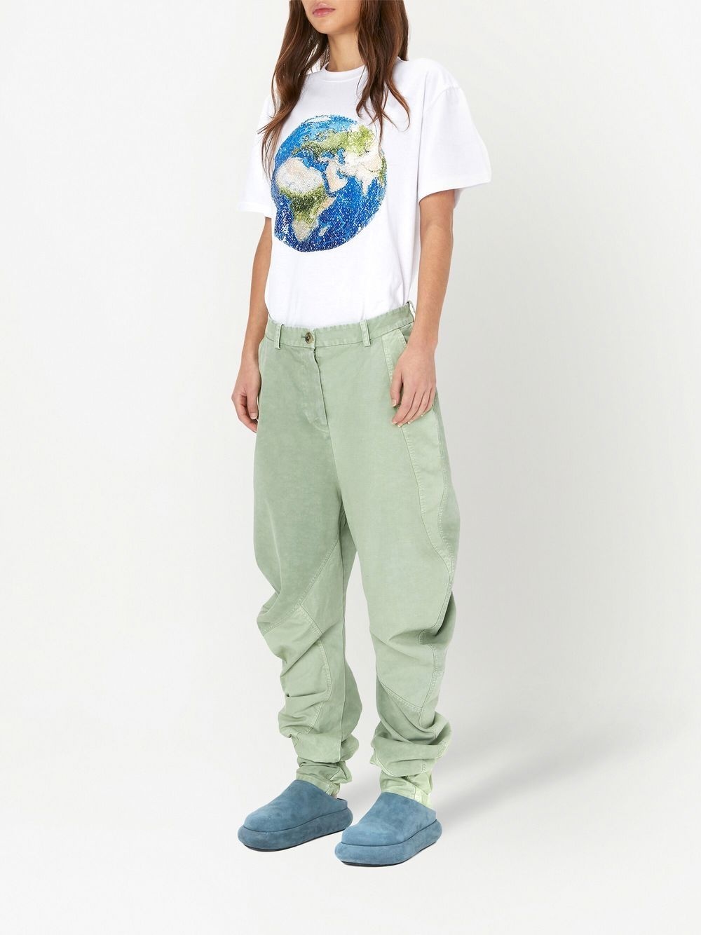 twisted cotton trousers - 2