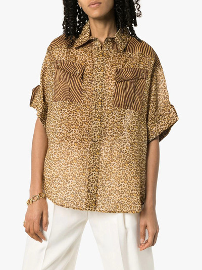 Zimmermann leopard print shirt outlook