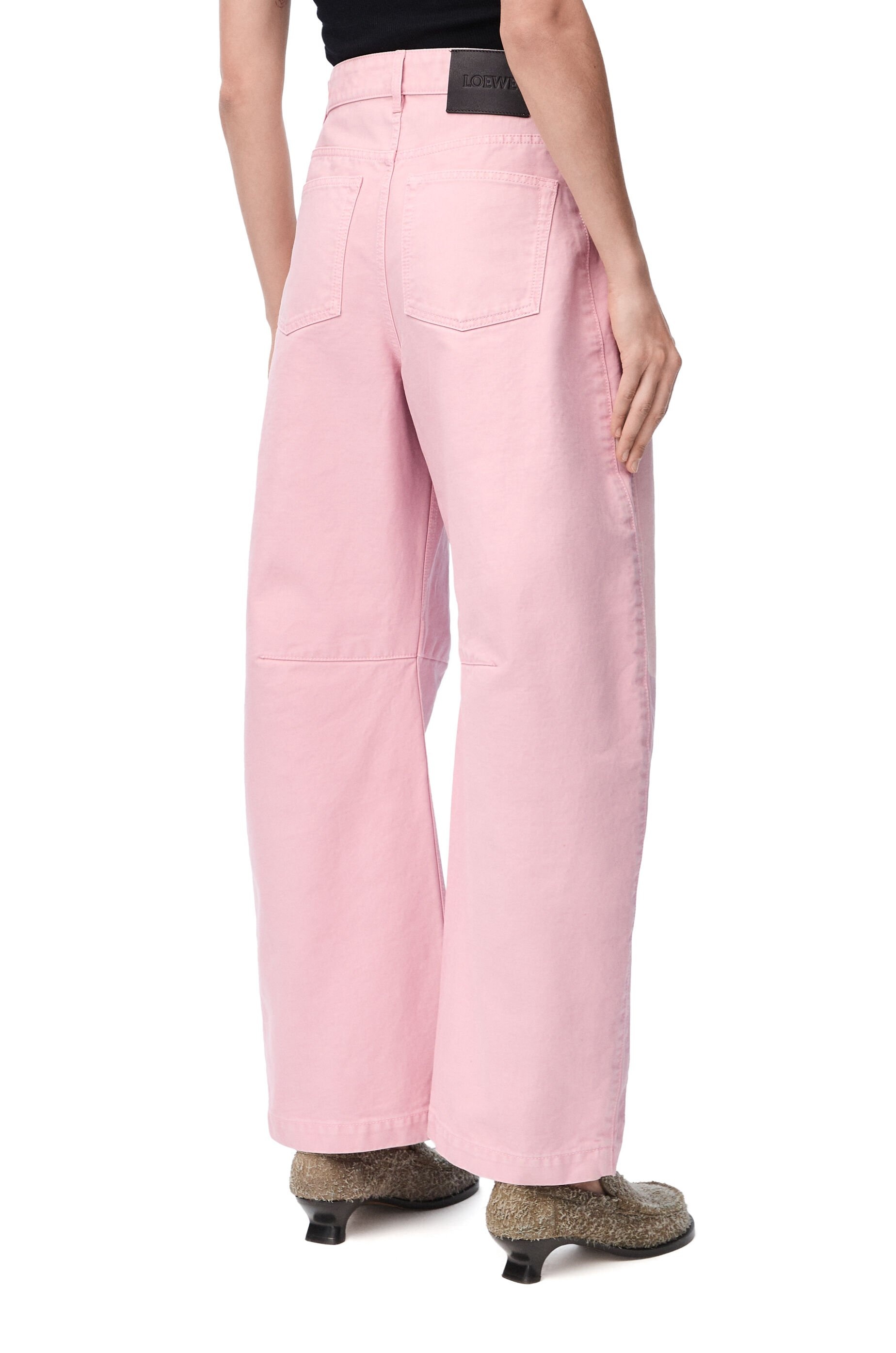 Barrel trousers in cotton - 4
