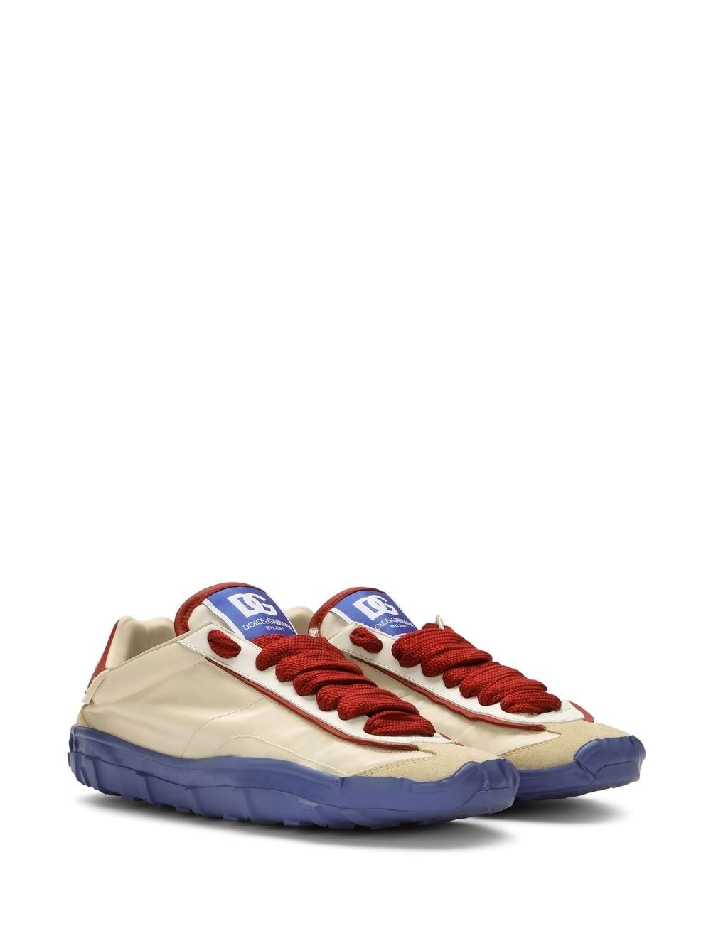 lace-up low-top sneakers - 2