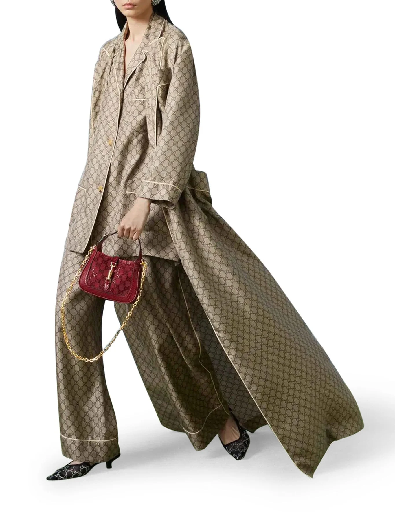 GG SUPREME SILK TROUSERS - 1