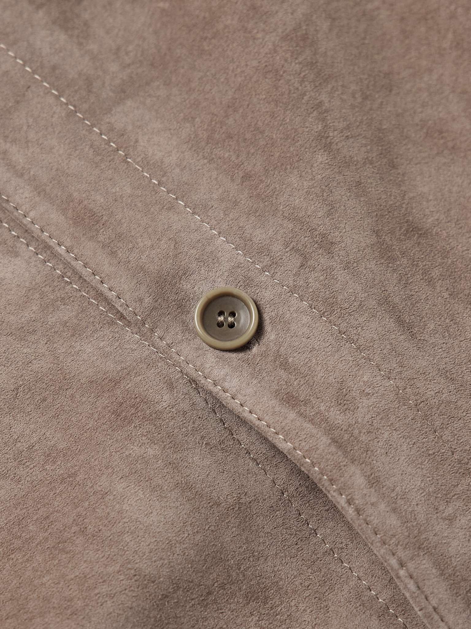 Oversized Suede Shirt - 4