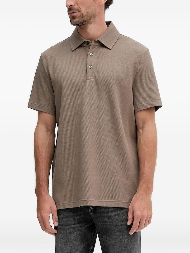 textured-weave polo shirt 1
