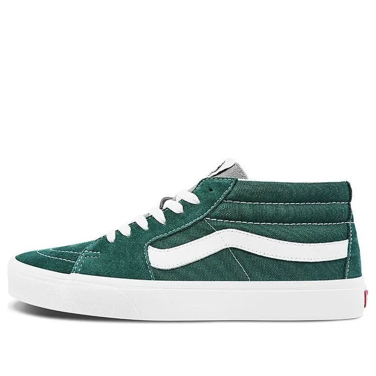 Vans Sk8-Mid 클래식 Mid-Top 캐주얼 스케이트 신발 유니섹스 그린 VN0A3WM322K - 1