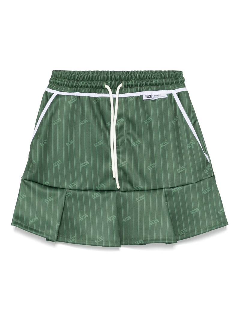 Pinstripe Mini Skirt - 1