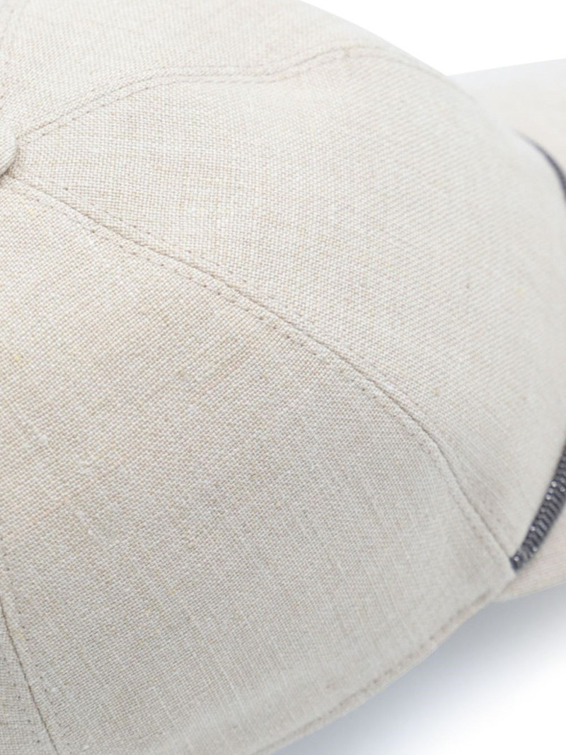 Brunello Cucinelli Linen baseball cap outlook