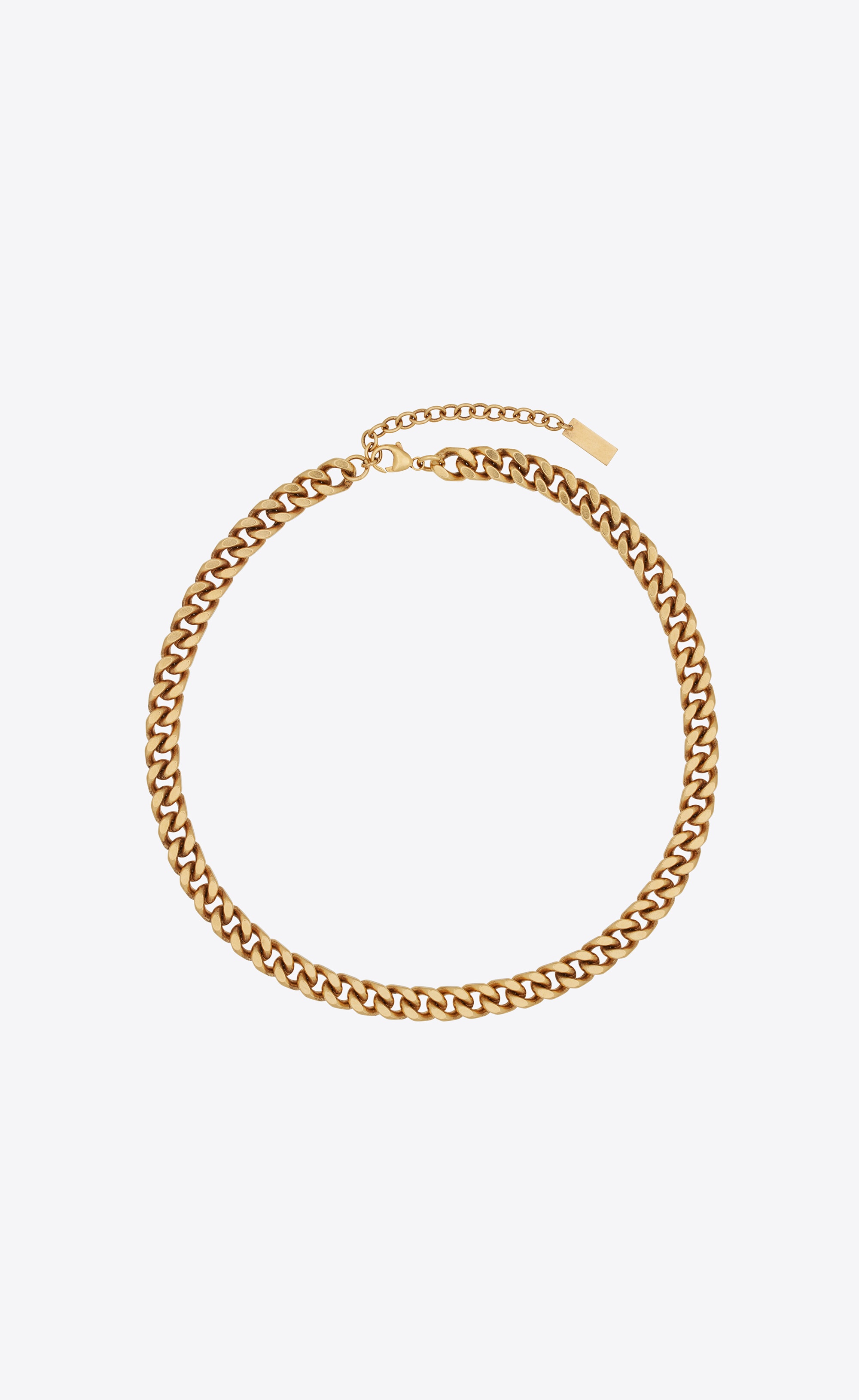 medium curb chain necklace in metal - 2