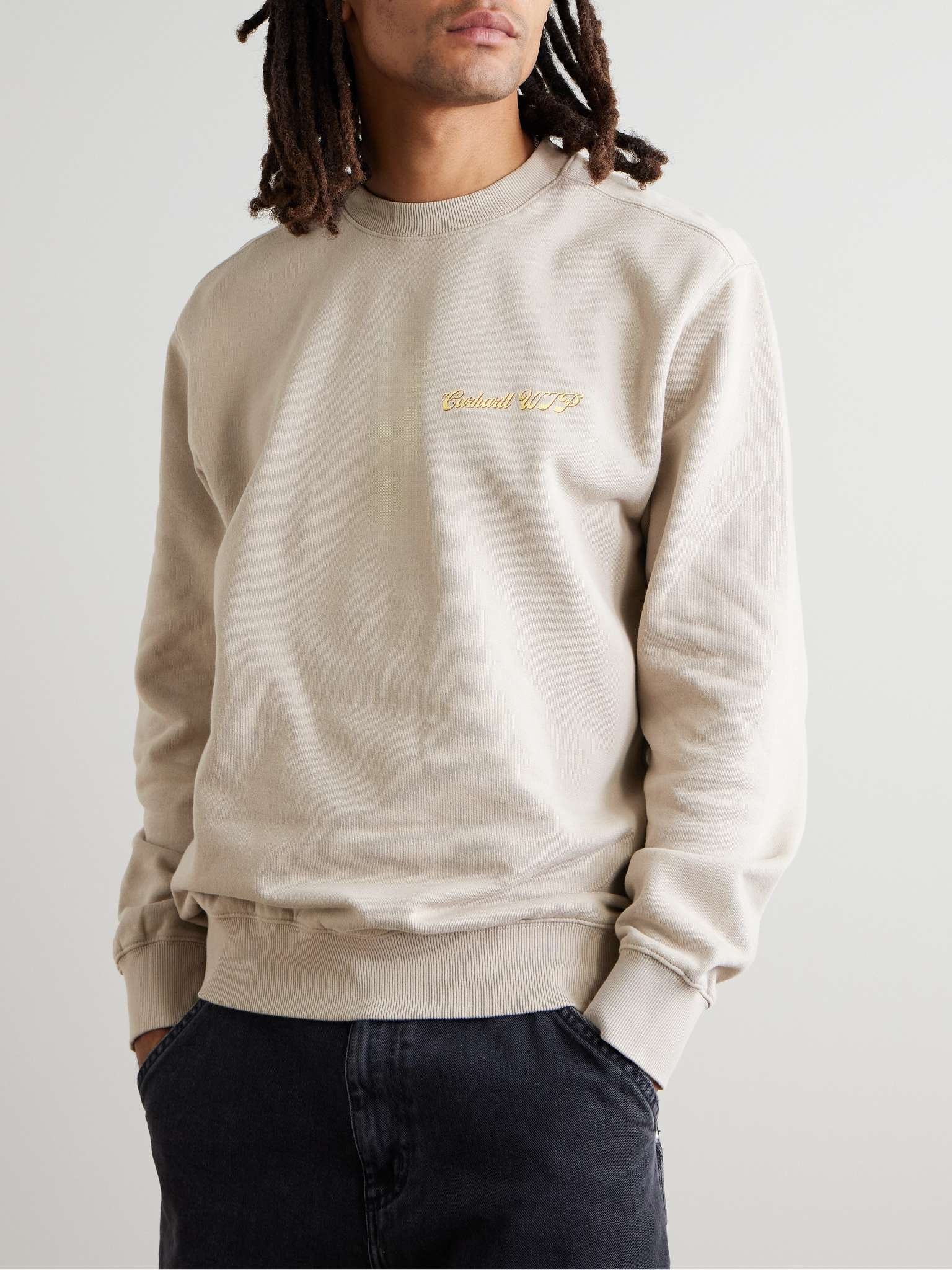 Greatest Flicks Logo-Print Cotton-Jersey Sweatshirt - 3