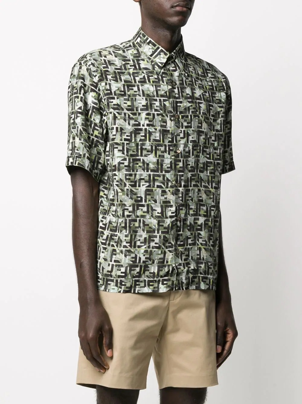 camouflage FF print shirt - 3