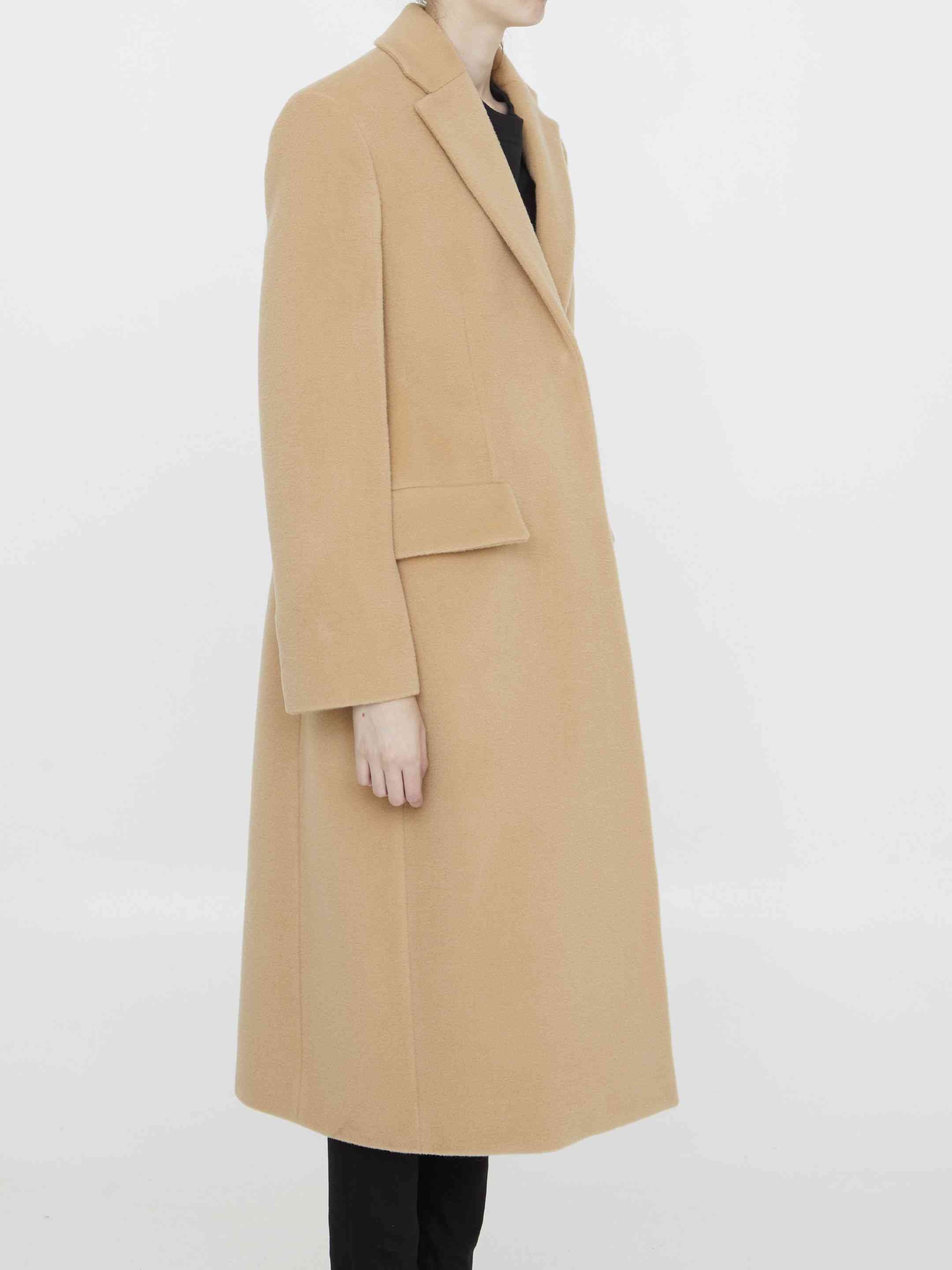 Jil Sander Women Single-Breasted Wool Coat - 2