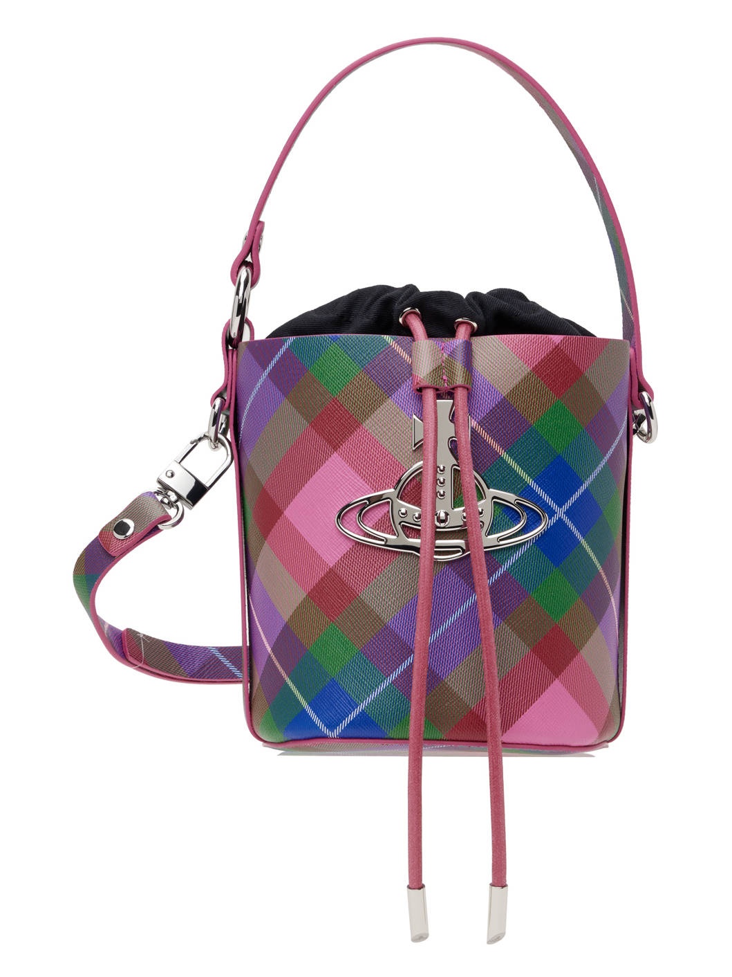 Multicolor Drawstring Bucket Bag - 1