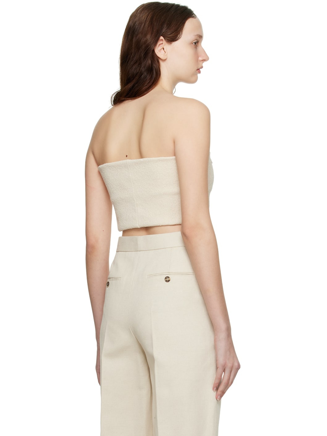 Beige Signature Tube Top - 3