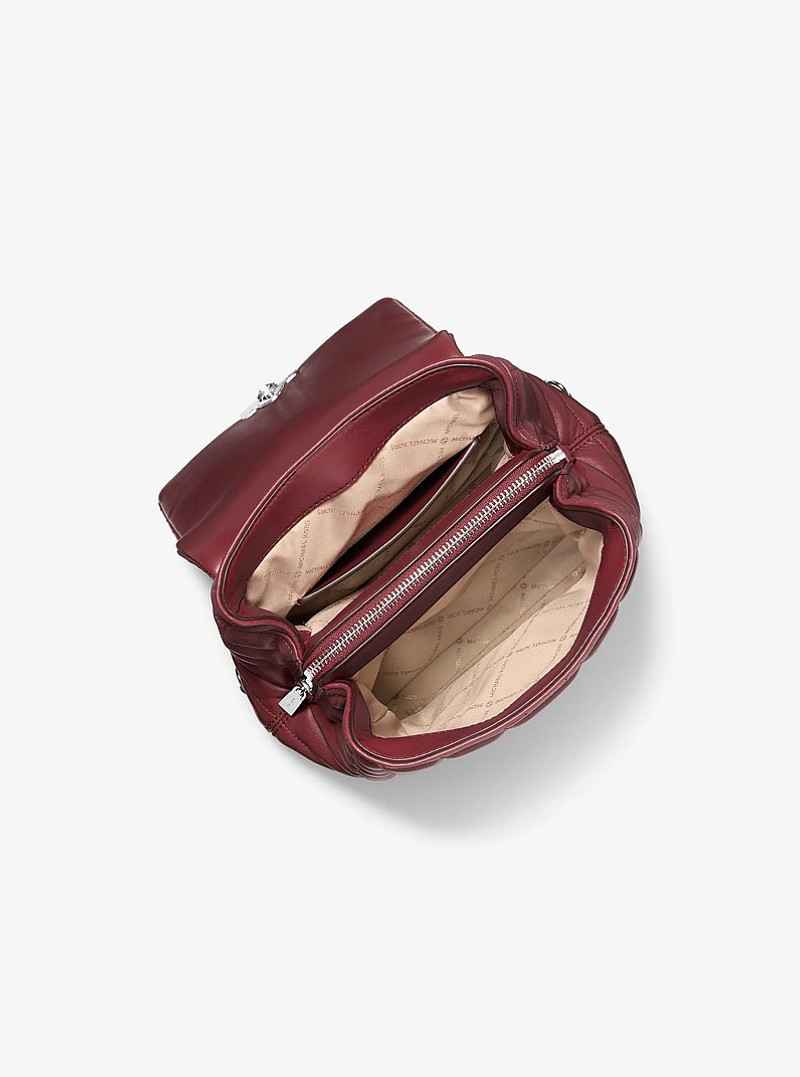 MICHAEL KORS Tribeca Small Quilted Leather Backpack outlook