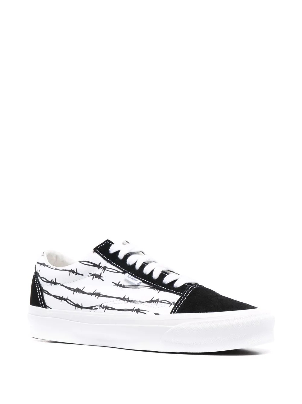 barbed wire-print sneakers - 2