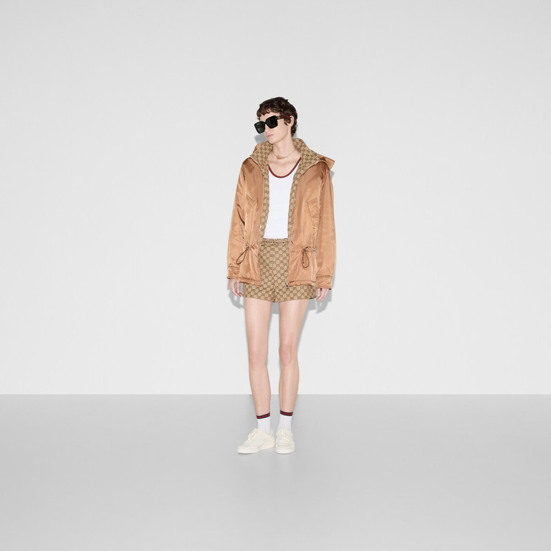 GUCCI Gabardine fine nylon bomber jacket outlook